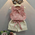 Summer children's set sleeveless vest and shorts two-piece set